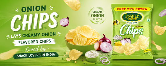 Onion Chips Lays – Creamy Onion-Flavoured Chips Loved by Snack Lovers in India
